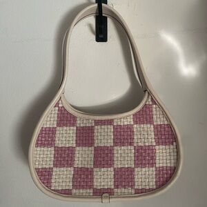 Ergo Coachtopia Woven Checkered Mini Shoulder Bag in Repurposed Leather